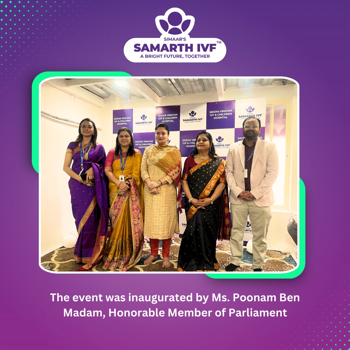 The event was inaugurated by Ms. Poonam Ben Madam, Honorable Member of Parliament